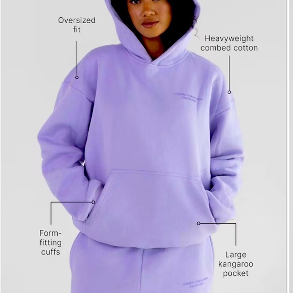 Lavender Oversized Hoodie - Picture 1 of 3